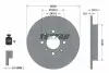 Диск гальмівний задн Лів/Прав HONDA CITY V, JAZZ III, JAZZ IV 1.2-1.5 07.08 TEXTAR (92204000) зображення 1