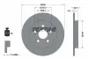 Диск гальмівний задн Лів/Прав PONTIAC VIBE SUBARU TREZIA TOYOTA COROLLA, PRIUS, PRIUS PHV, VERSO S 1.3-1.8H 08.07 TEXTAR (92224003) зображення 2