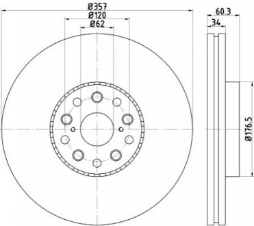 Тормозной диск TEXTAR 92224203 (фото 1)