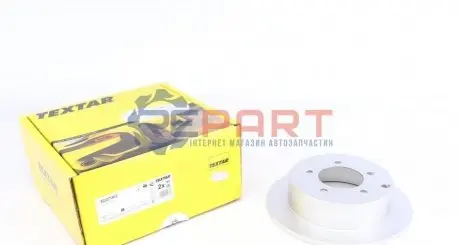 Фото Диск гальмівний (задній) Mitsubishi Lancer VIII 08- (262х10) PRO TEXTAR (92227403) зображення 1