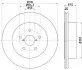 Диск гальмівний задн Лів/Прав SUBARU IMPREZA 2.0/2.5 11.01-12.07 TEXTAR (92227803) зображення 1