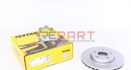 Диск гальмівний передн Лів/Прав FORD C-MAX II, FOCUS III, GRAND C-MAX 1.0-Electric 07.10-02.20 TEXTAR 92237703 Купити в Україні