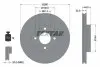 Диск гальмівний передн Лів/Прав NISSAN MICRA IV, NOTE 1.2/1.5D 05.10 TEXTAR (92239903) зображення 1