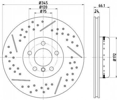 TARCZA HAM. BMW T. 1234 1,5-3,0 11- TEXTAR 92265225