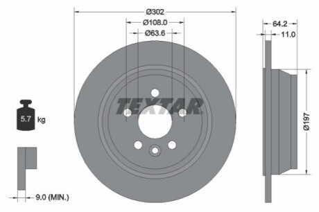 Автозапчастина TEXTAR 92283003 (фото 1)