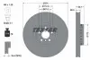 Диск тормозной (передний) BMW 5 (G30/F90)/7 (G11/G12)/X7 (G07) 16- (374x36) (L) (вент.) TEXTAR (92290325) изображение 6