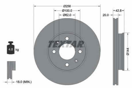 Автозапчастина TEXTAR 92295403 (фото 1)