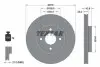Диск гальмівний Лів/Прав FORD B-MAX, FIESTA, FIESTA VI, FIESTA VII, TOURNEO COURIER B460, TRANSIT COURIER B460 1.0-1.6D 01.09 TEXTAR (92303203) зображення 1