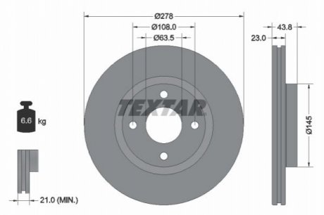 Автозапчастина TEXTAR 92303203 (фото 1)