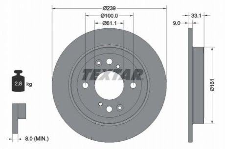 Автозапчасть TEXTAR 92304403 (фото 1)