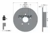 Диск гальмівний задн Лів/Прав SUZUKI SWIFT IV 1.2/1.4/1.6 10.10 TEXTAR (92308303) зображення 1
