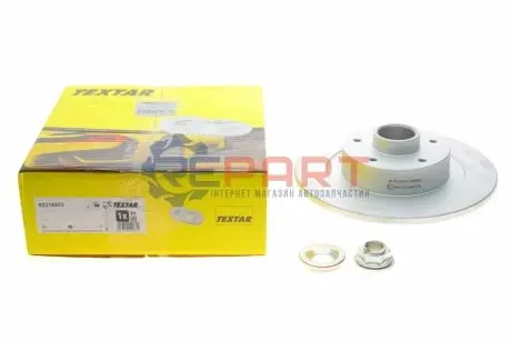 Гальмівний диск із підшипником задн Лів/Прав RENAULT GRAND SCENIC IV, MEGANE IV, SCENIC IV, TALISMAN 1.2-2.0D 06.15 TEXTAR 92316503 Купити в Україні