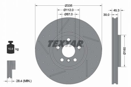 Автозапчастина TEXTAR 92317105 (фото 1)