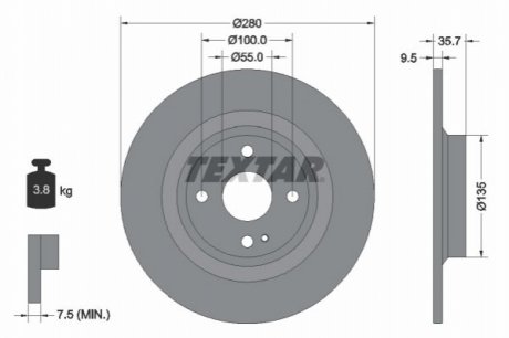 Автозапчасть TEXTAR 92320003 (фото 1)