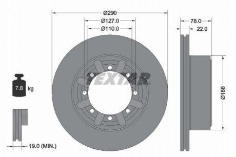 Автозапчастина TEXTAR 92322303 (фото 1)