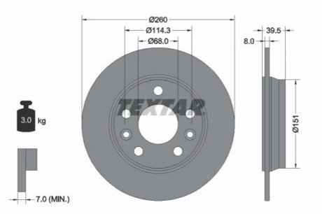 Автозапчастина TEXTAR 92327203 (фото 1)