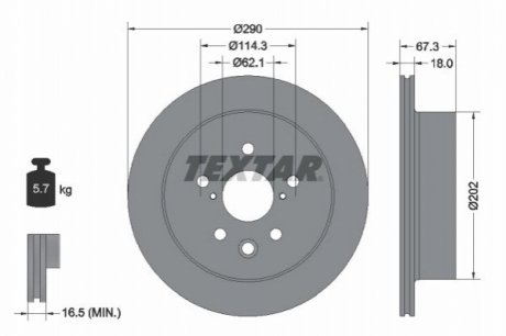 Автозапчастина TEXTAR 92334403 (фото 1)