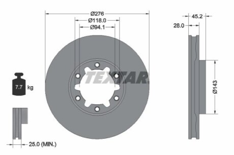 Автозапчастина TEXTAR 92338603 (фото 1)