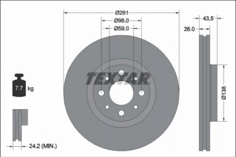 Автозапчастина TEXTAR 92344703 (фото 1)