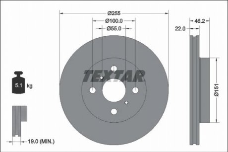 Автозапчасть TEXTAR 92344803