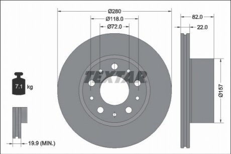 Автозапчастина TEXTAR 92344903 (фото 1)