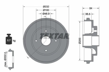 Автозапчастина TEXTAR 94049400