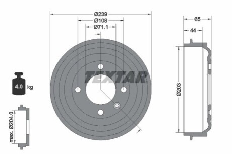 Автозапчасть TEXTAR 94049500