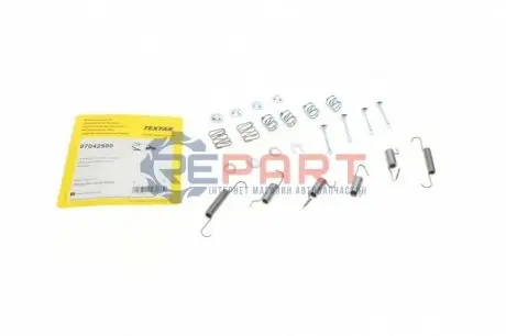 Комплект пружинок колодок ручника Mitsubishi Lancer/Outlander/Subaru Outback - Комплект пружинок тормозных колодок ручника Mitsubishi Lancer/Outlander/Subaru Outback. TEXTAR 97042500 Купить в Украине
