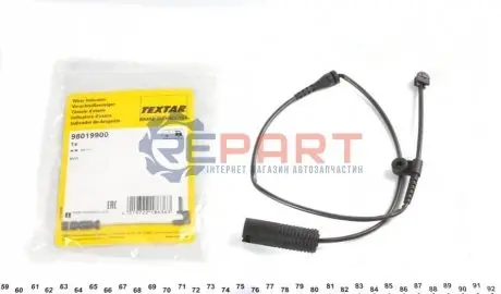 Датчик зносу гальмівних колодок задн BMW 7 (E38) 2.5D-5.4 03.94-11.01 TEXTAR 98019900