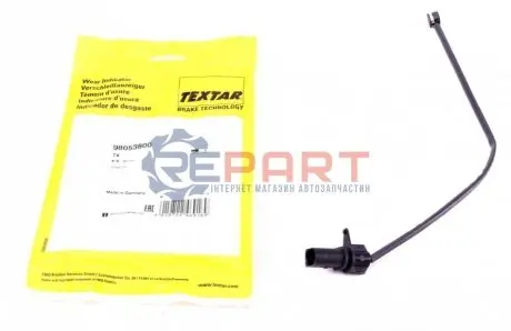 Фото Датчик зносу гальмівних колодок (передніх) Porsche Macan (95B) 14- (L=355mm) TEXTAR (98053800) зображення 1