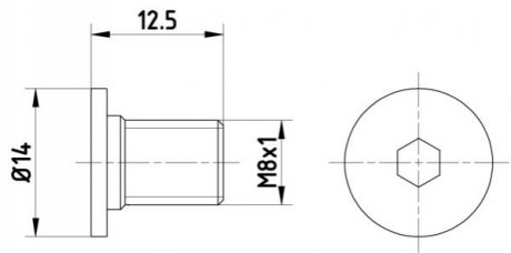 Болт, диск гальмівного механізму TEXTAR TPM0002