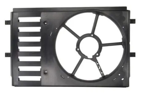 Корпус вентилятора радіатора SEAT IBIZA IV, IBIZA IV SC, IBIZA IV ST, TOLEDO IV SKODA FABIA II, RAPID, ROOMSTER VW POLO IV, POLO V 1.2-1.9D 09.02 Thermotec DHS002TT