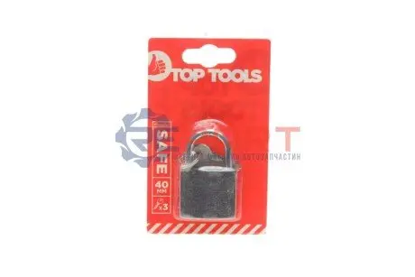Замок навісний (40mm) (3 ключа в к-кт) TOP TOOLS 90U301 Купити в Україні