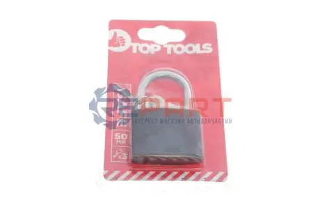 Замок навісний (50mm) (3 ключа в к-кт) TOP TOOLS 90U302 Купити в Україні