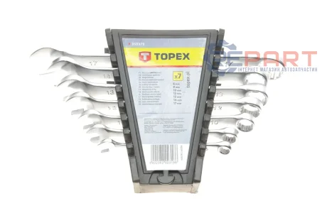 Набір ключів ріжково-накидних 6-17 мм 7 од. Topex 35D379