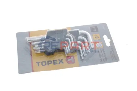 Набір ключів Г-под. Hex 1,5-10 мм Topex 35D950 Купити в Україні