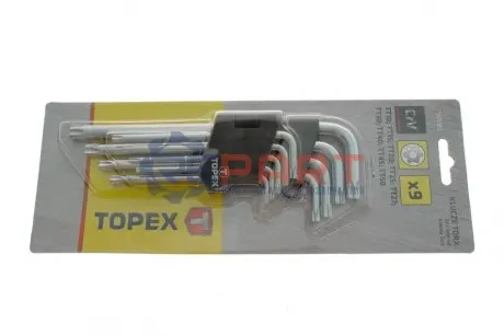 Набор ключей Г-обр. Torx T10-T50 Topex 35D961
