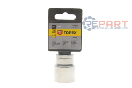 Головка торцева 1/2" 22 мм Topex 38D722