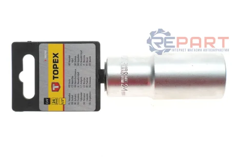 Головка торцева 1/2" 24 мм Long 76 мм Topex 38D760