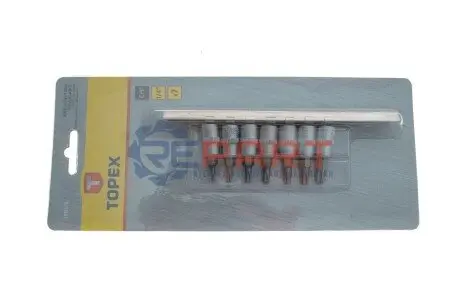 Набір головок 1/4" зі вставками Torx 7 од. Topex 39D378 Купить в Украине