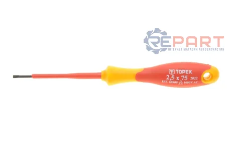 Викрутка із тріскачкою M6 та біти 12 од. Topex 39D470