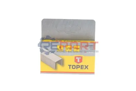Скоба для степлера 11,3x0,7x8 mm 1000 од. Topex 41E308 Купити в Україні