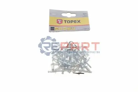 Заклепка Ø4,8x10 mm 50 од. Topex 43E502 Купити в Україні
