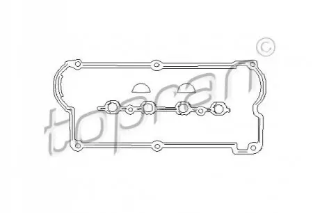 Фото Прокладка кришки клапанів Audi 80/VW Golf II/III/Jetta II 1.8/2.0 86-99 TOPRAN / HANS PRIES (100271) зображення 1