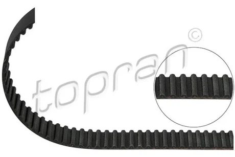Ремінь ГРМ AUDI 80 B3, 80 B4, A4 B5, A6 C4, A6 C5, CABRIOLET B3 FORD GALAXY I SEAT ALHAMBRA, CORDOBA, IBIZA II, INCA, TOLEDO I VW CADDY II, GOLF III, PASSAT B3/B4, PASSAT B5 1.9D 05.89-05.06 TOPRAN / HANS PRIES 100301