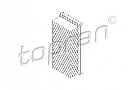 Фільтр повітряний VW Passat/Golf/Jetta 1.5-1.8 74-93 TOPRAN / HANS PRIES 101037