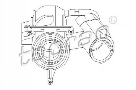 Замок запалювання VW T1/T2/T3 -92 (корпус) TOPRAN / HANS PRIES 102413 Купити в Україні