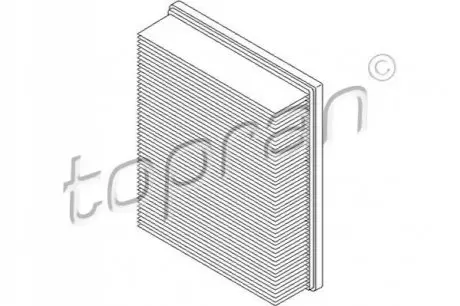 Фільтр повітряний VW Passat 1.6-2.8 88-97/Audi A6 1.8-2.8 94-97/100/80 89-94 TOPRAN / HANS PRIES 102733