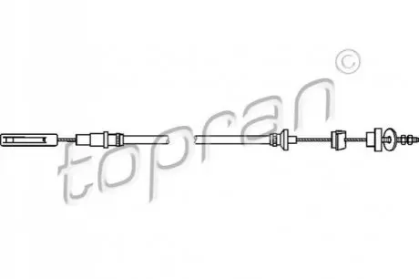 Фото Тросик зчеплення TOPRAN / HANS PRIES (102853) зображення 1
