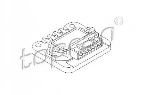 Блок управління зажигання (коммутатор) (на 7 контактів) VW Caddy/Golf/Passat 1.8 79-92 TOPRAN / HANS PRIES 102925 Купити в Україні